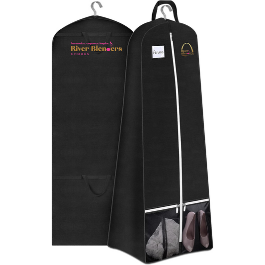 River Blenders Chorus - Extra long Garment Bags for Dresses, Coats, Suits, etc.