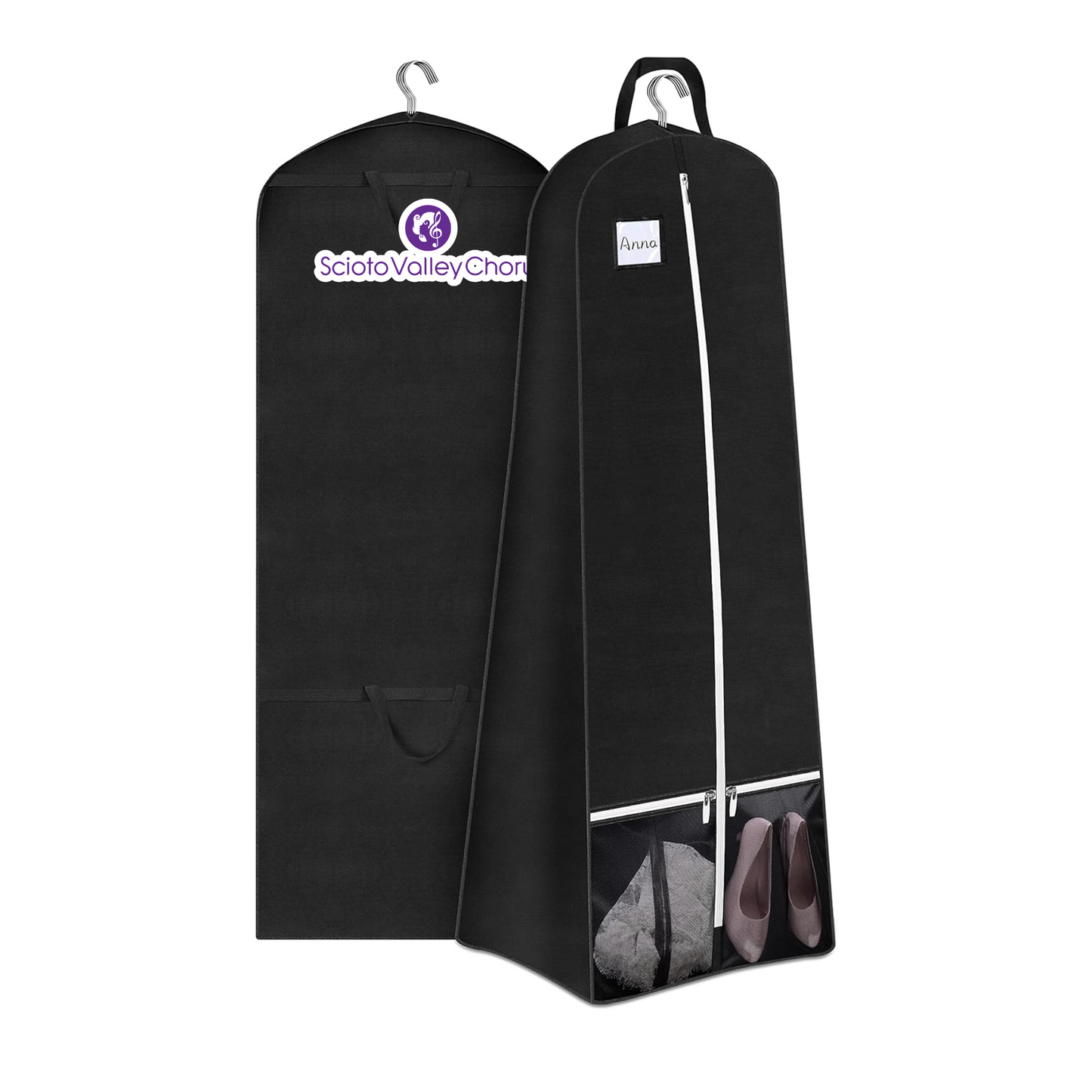 Scioto Valley Chorus - Extra long Garment Bags for Dresses, Coats, Suits, etc.