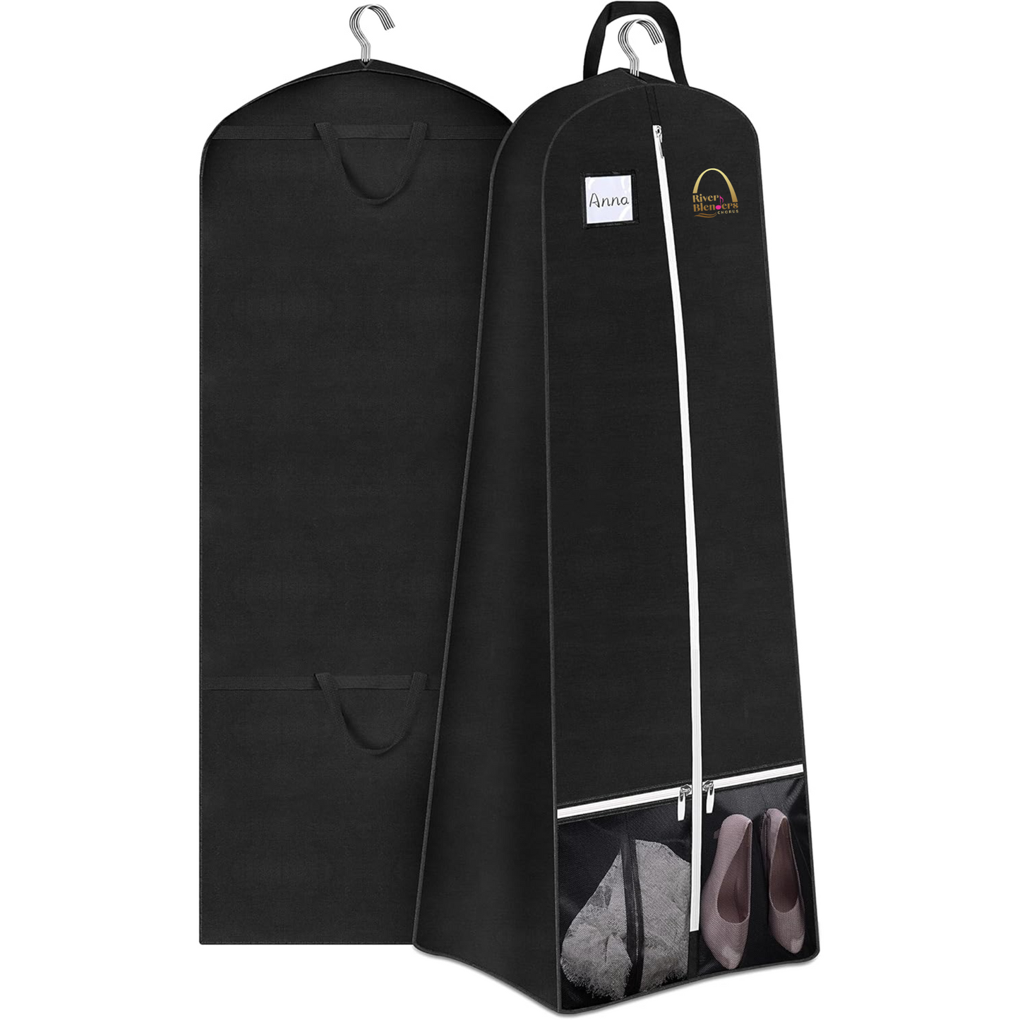 River Blenders Chorus - Extra long Garment Bags for Dresses, Coats, Suits, etc.