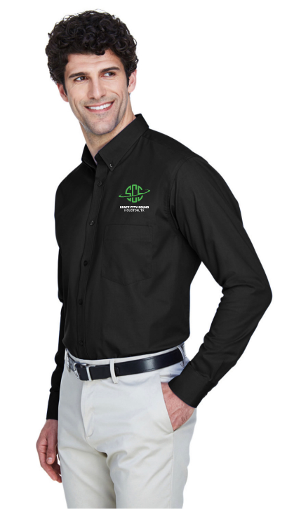 SCS- Embroidered Men's Operate Long-Sleeve Twill Shirt