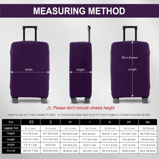 Vocal Standard Printed Travel Luggage Cover Suitcase Protector