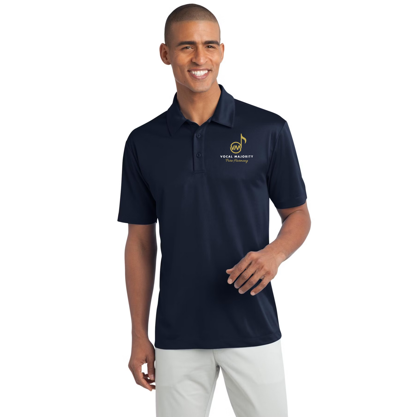 Vocal Majority - Men's Embroidered Silk Touch Performance Polo TALL Sizes