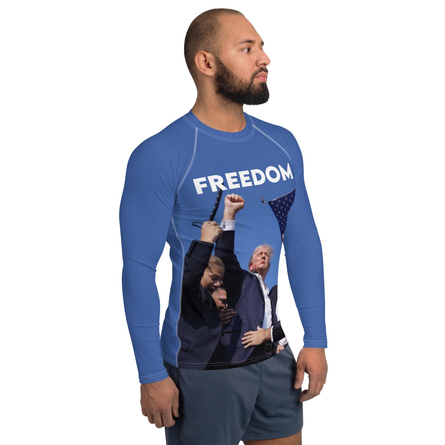 Freedom - Printed Men's Rash Guard