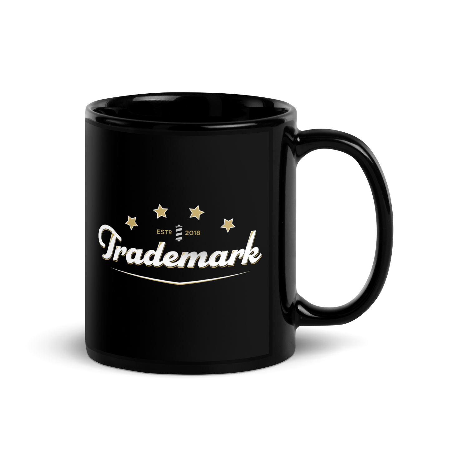 Trademark - Printed Black Glossy Mug