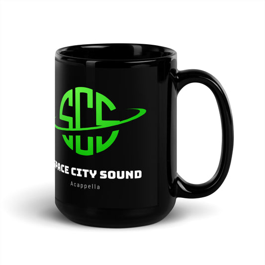 Space City Sound - Space Rangers Printed Black Glossy Mug