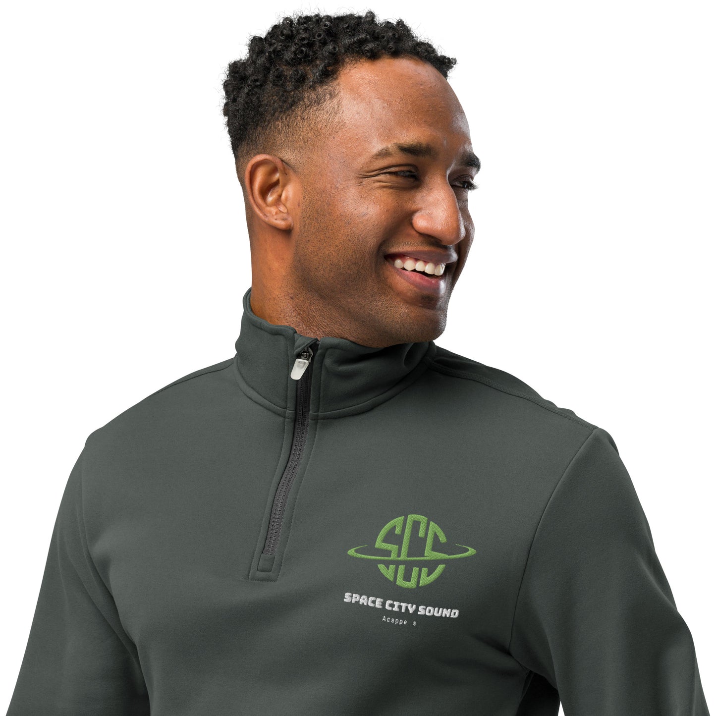 Space City Sound - Embroidered Champion Lightweight Quarter zip pullover