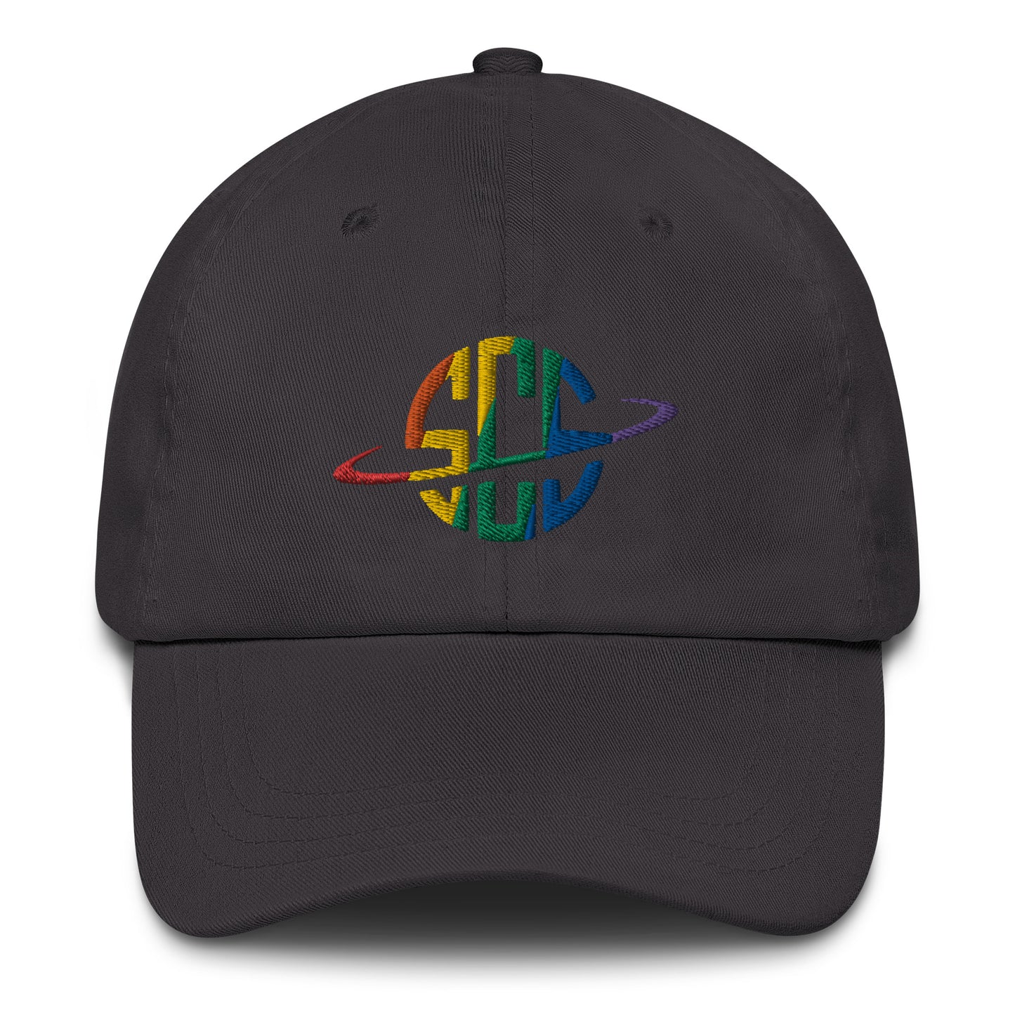 Space City Sound - Rainbow Pride logo - Embroidered Dad hat