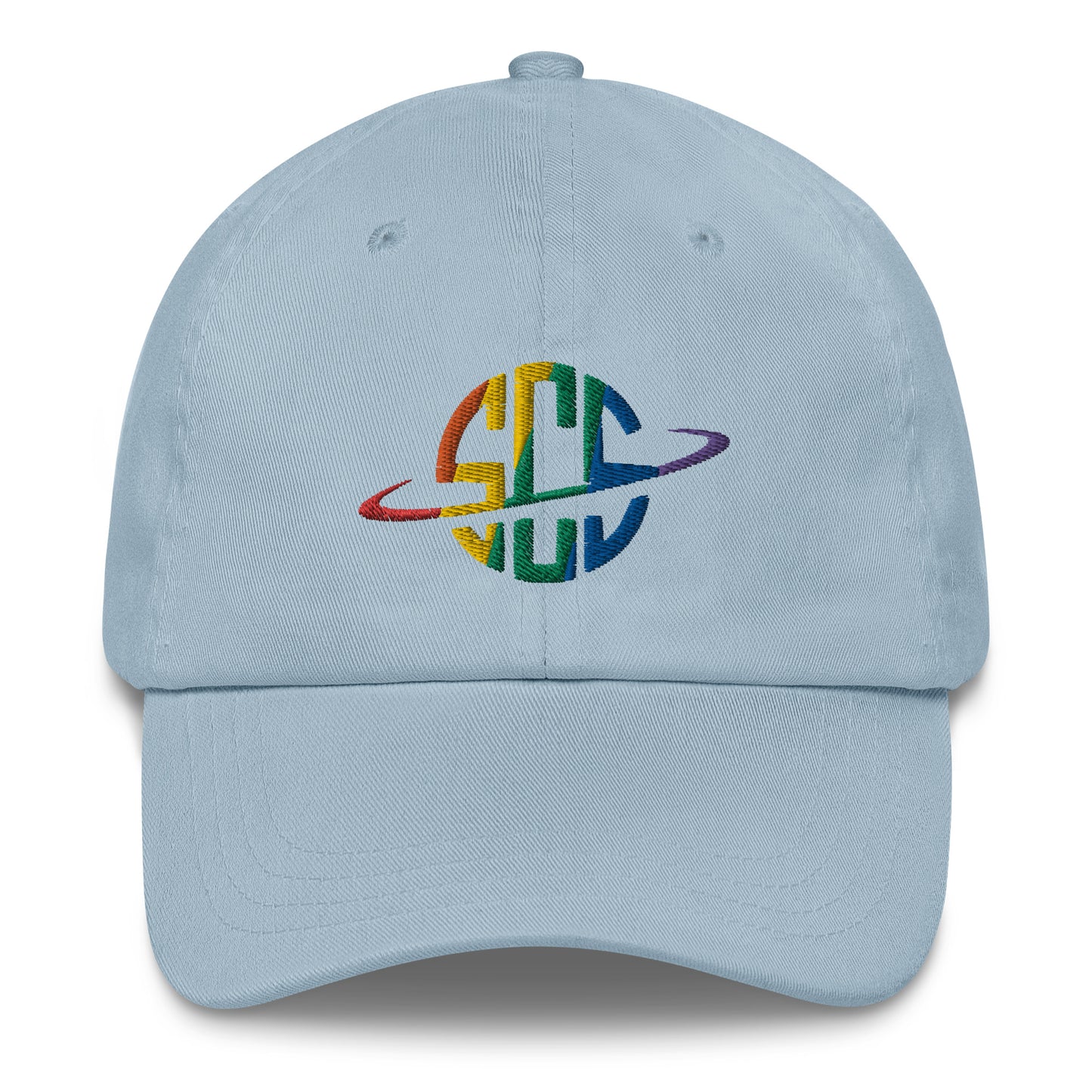 Space City Sound - Rainbow Pride logo - Embroidered Dad hat