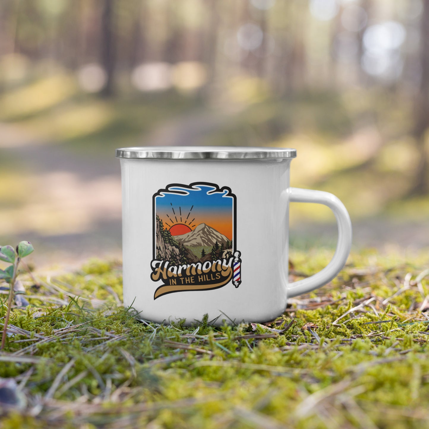 Harmony in the Hills - Enamel Camping Mug