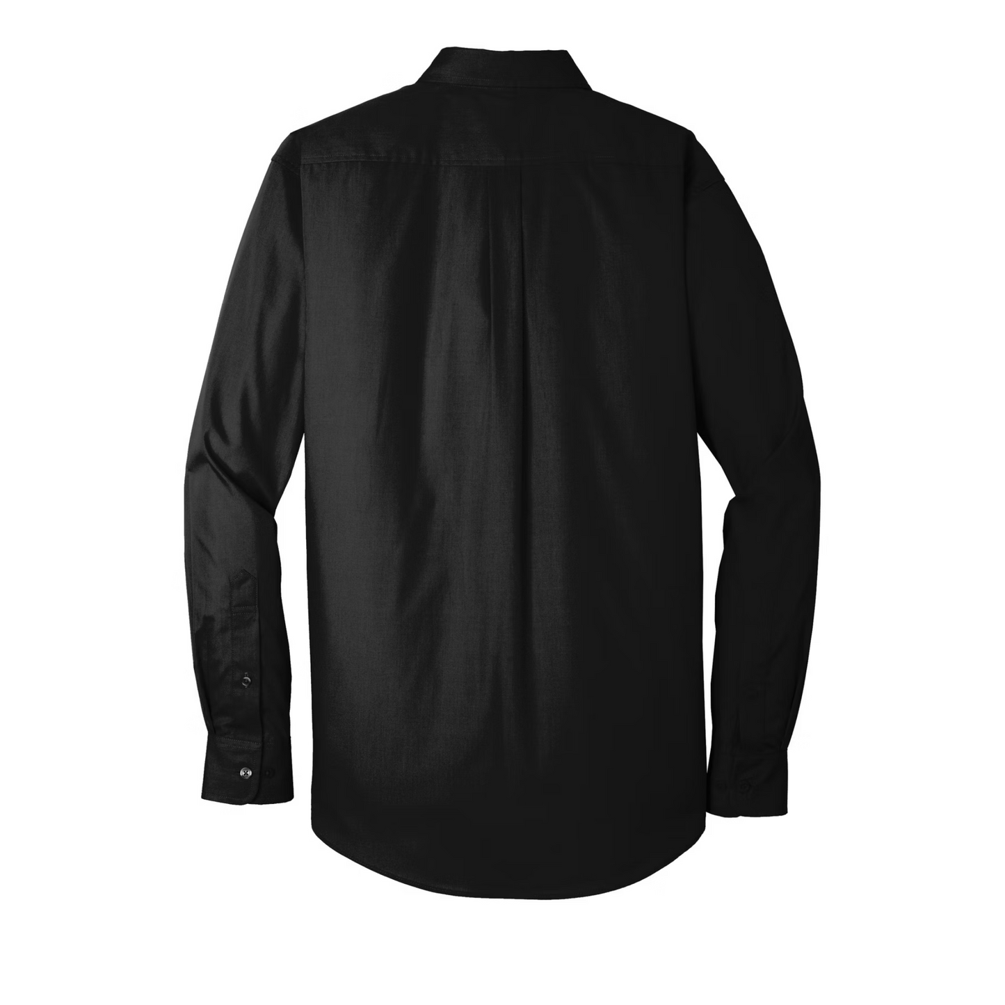 PDX Voices - Embroidered Long Sleeve Carefree Poplin Shirt