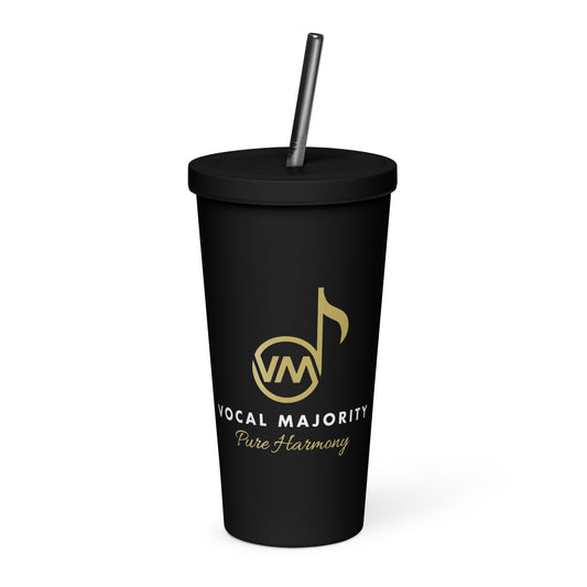 Vocal Majority - Printed Insulated tumbler with a straw