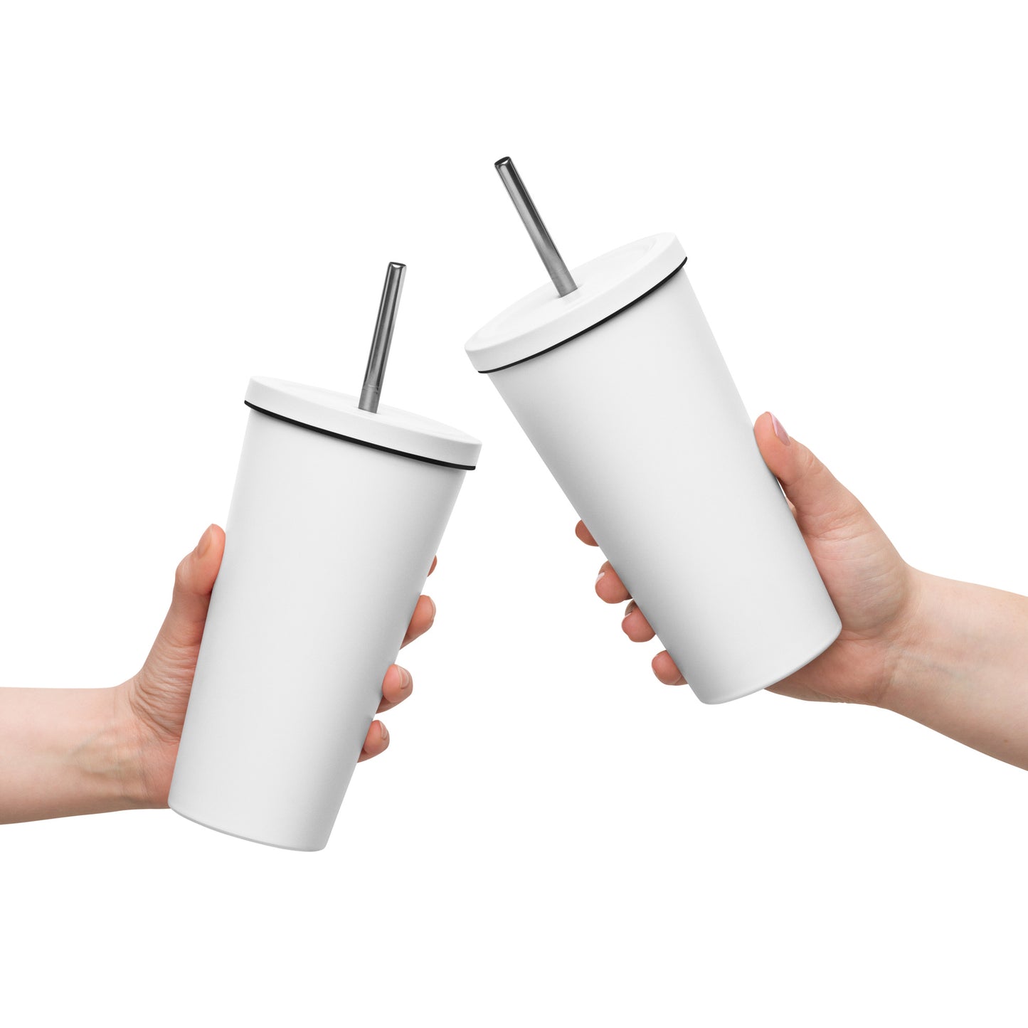 PDX Voices - Printed Insulated tumbler with a straw