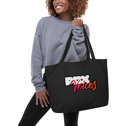 PDX Voices - Printed Large organic tote bag