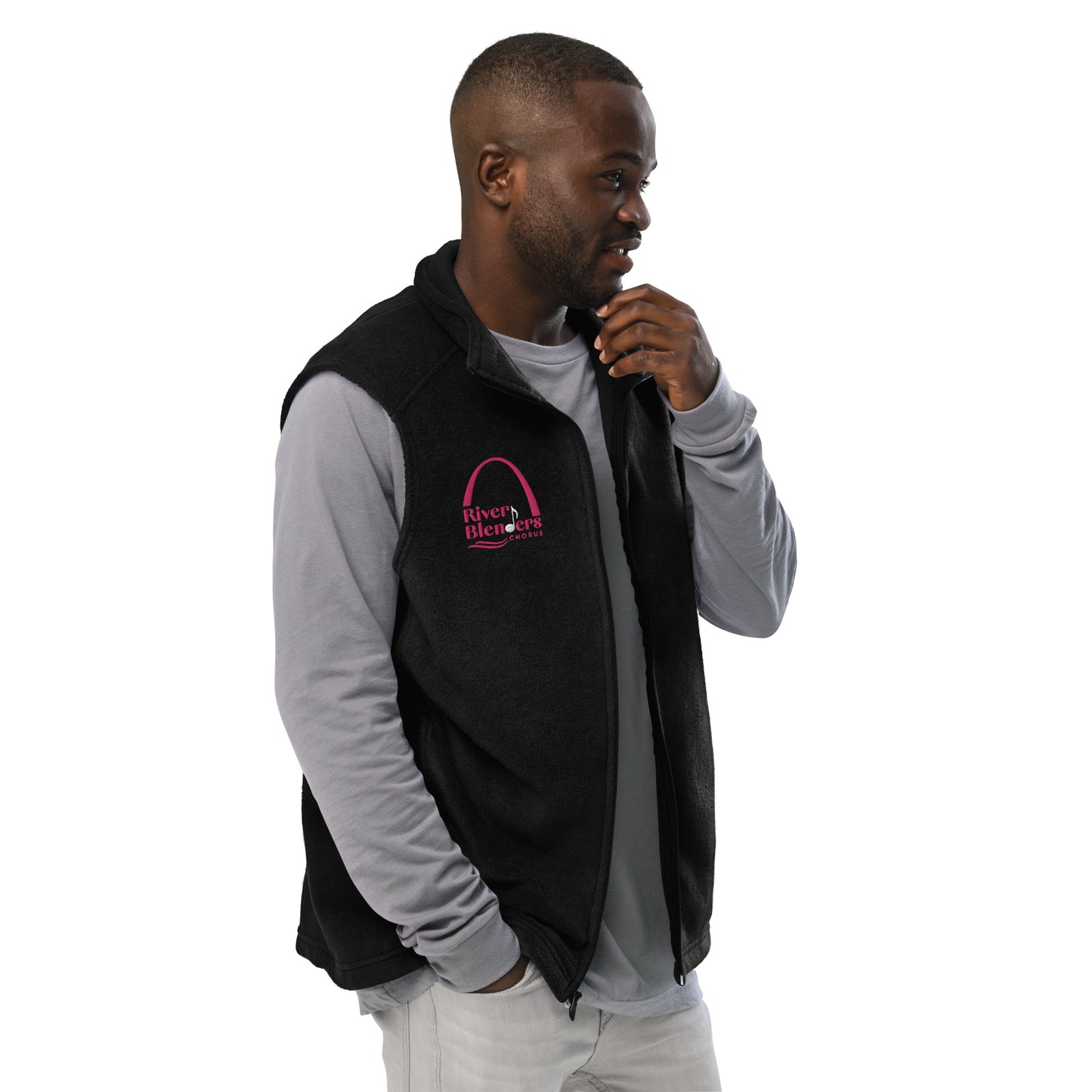 River Blenders - Embroidered Men’s Columbia fleece vest