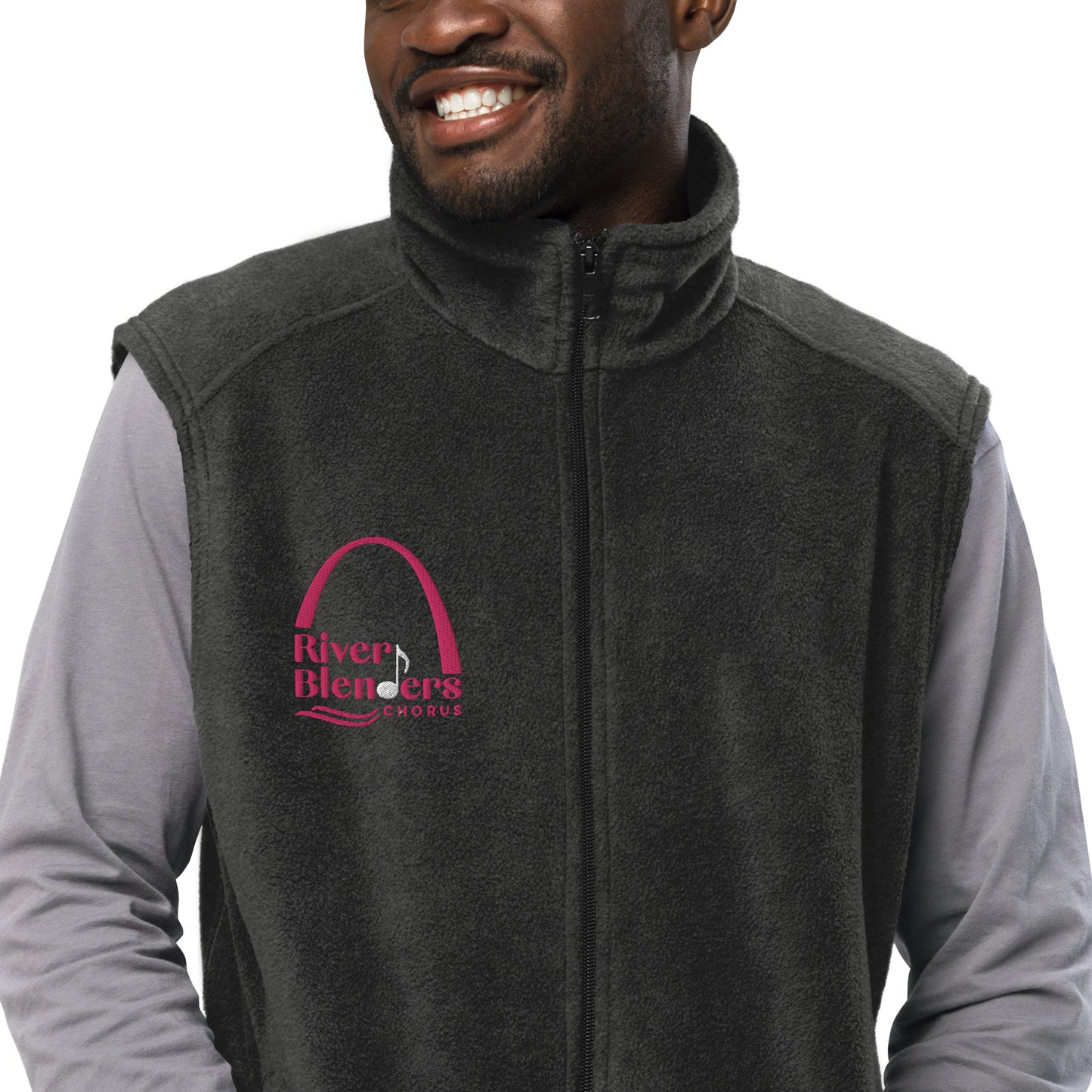 River Blenders - Embroidered Men’s Columbia fleece vest