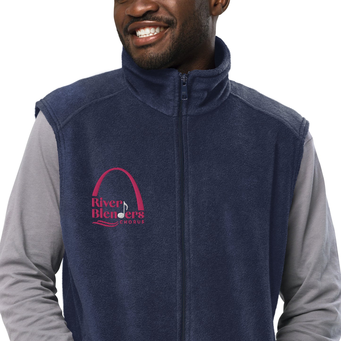 River Blenders - Embroidered Men’s Columbia fleece vest