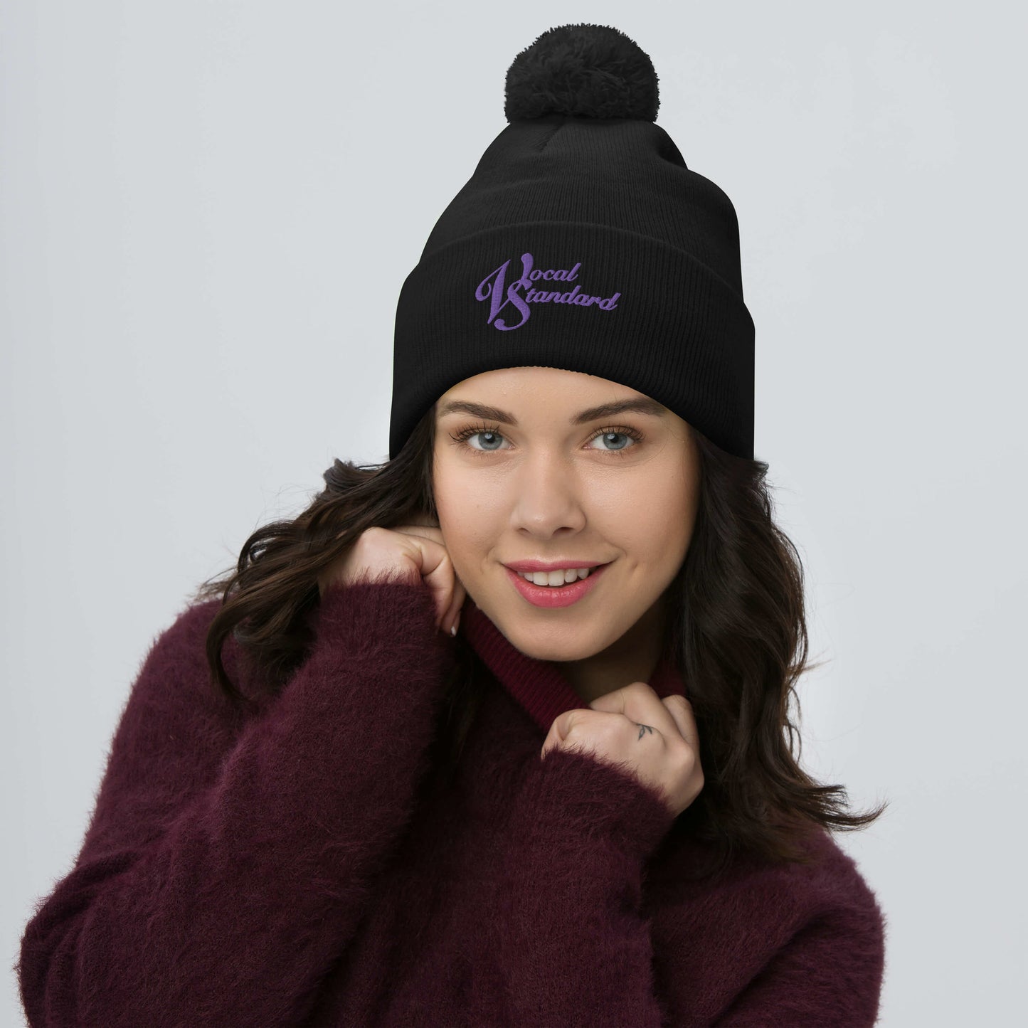 Vocal Standard - Embroidered Pom-Pom Beanie