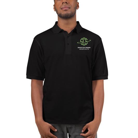 Space city sound - embroidered unisex Premium Polo