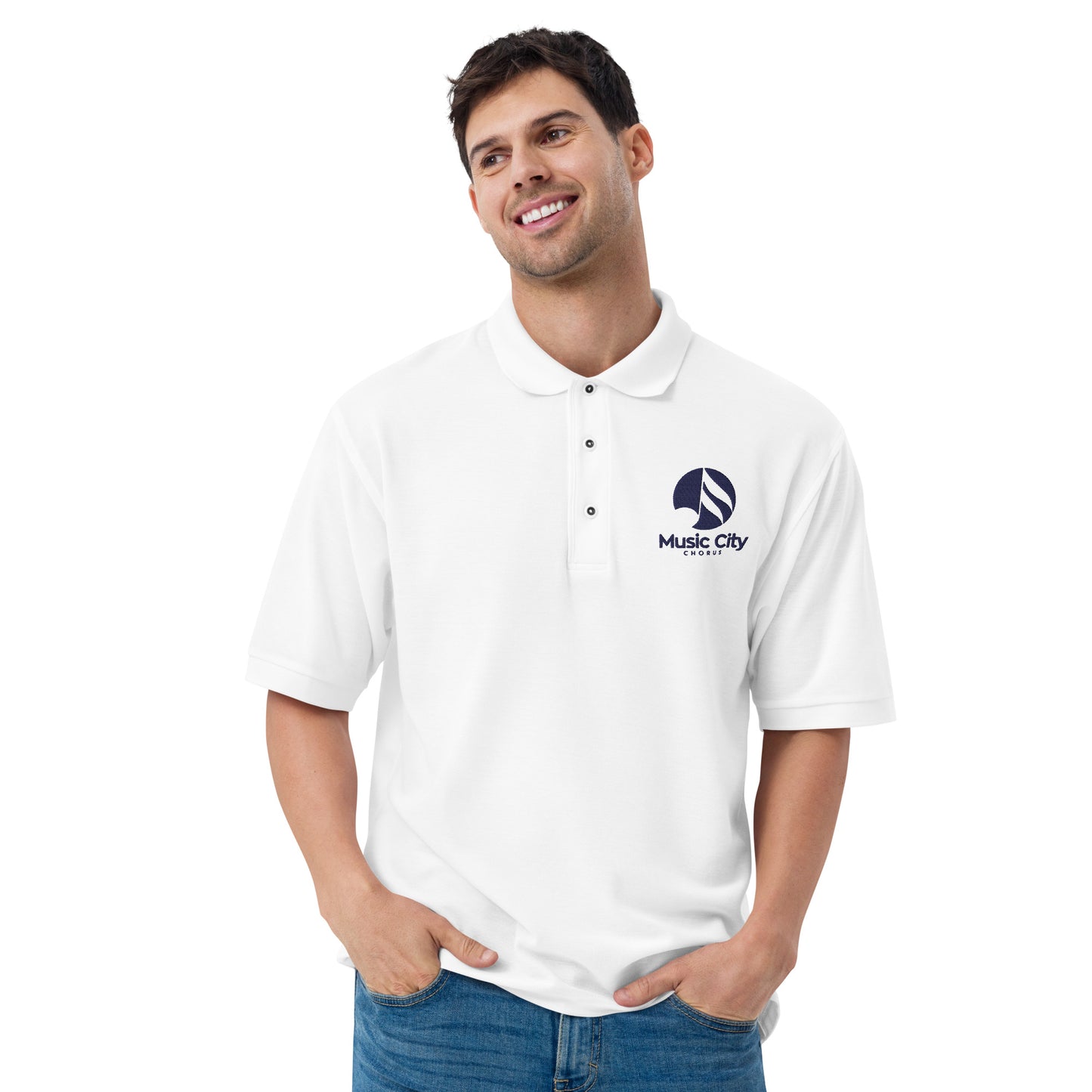 Music City Chorus - Embroidered Men's Premium Polo