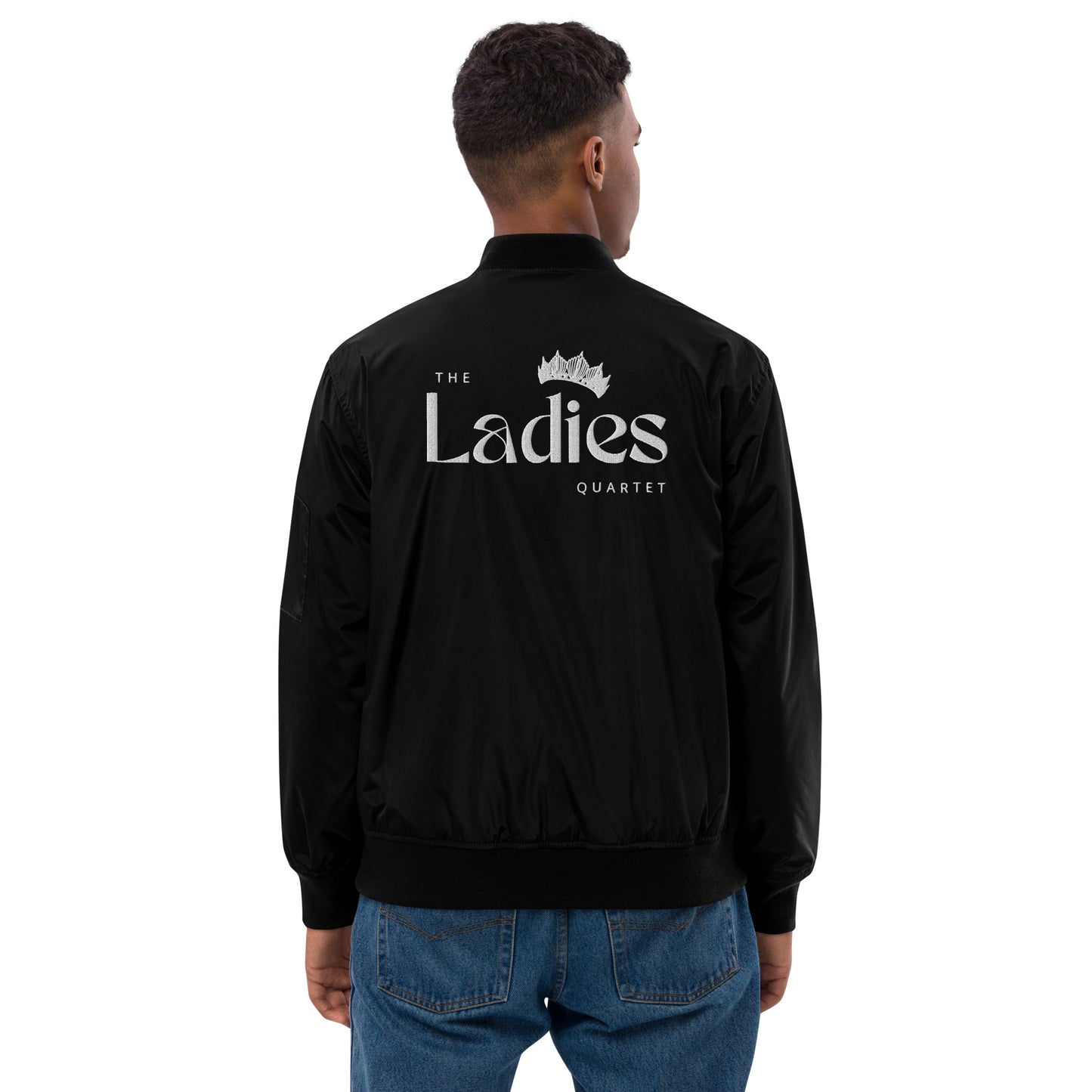 The Ladies - Embroidered Regular Fit Premium recycled bomber jacket