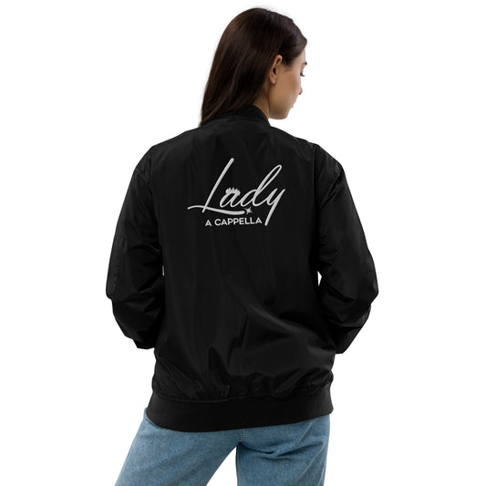 Lady A Cappella - Embroidered Premium recycled bomber jacket