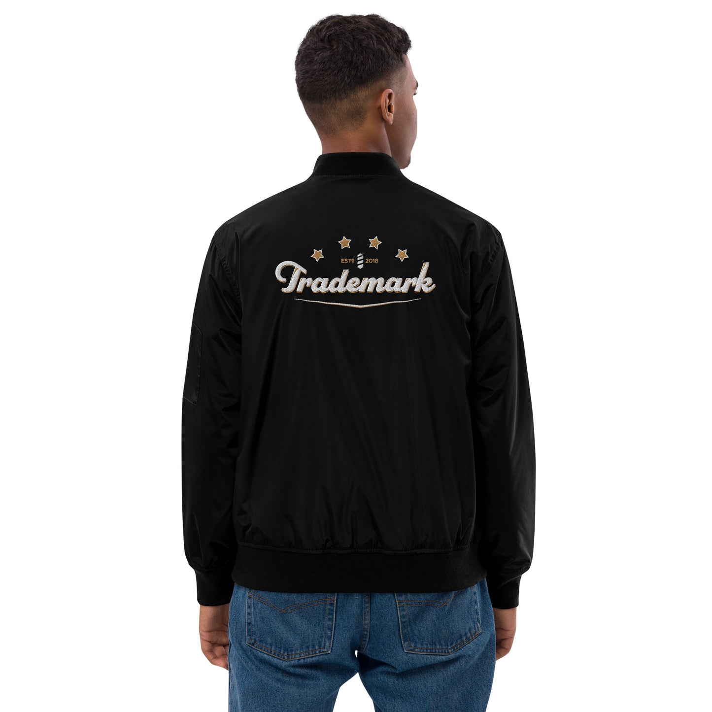 Trademark - Embroidered Premium recycled bomber jacket