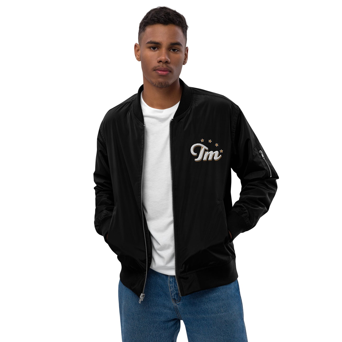 Trademark - Embroidered Premium recycled bomber jacket