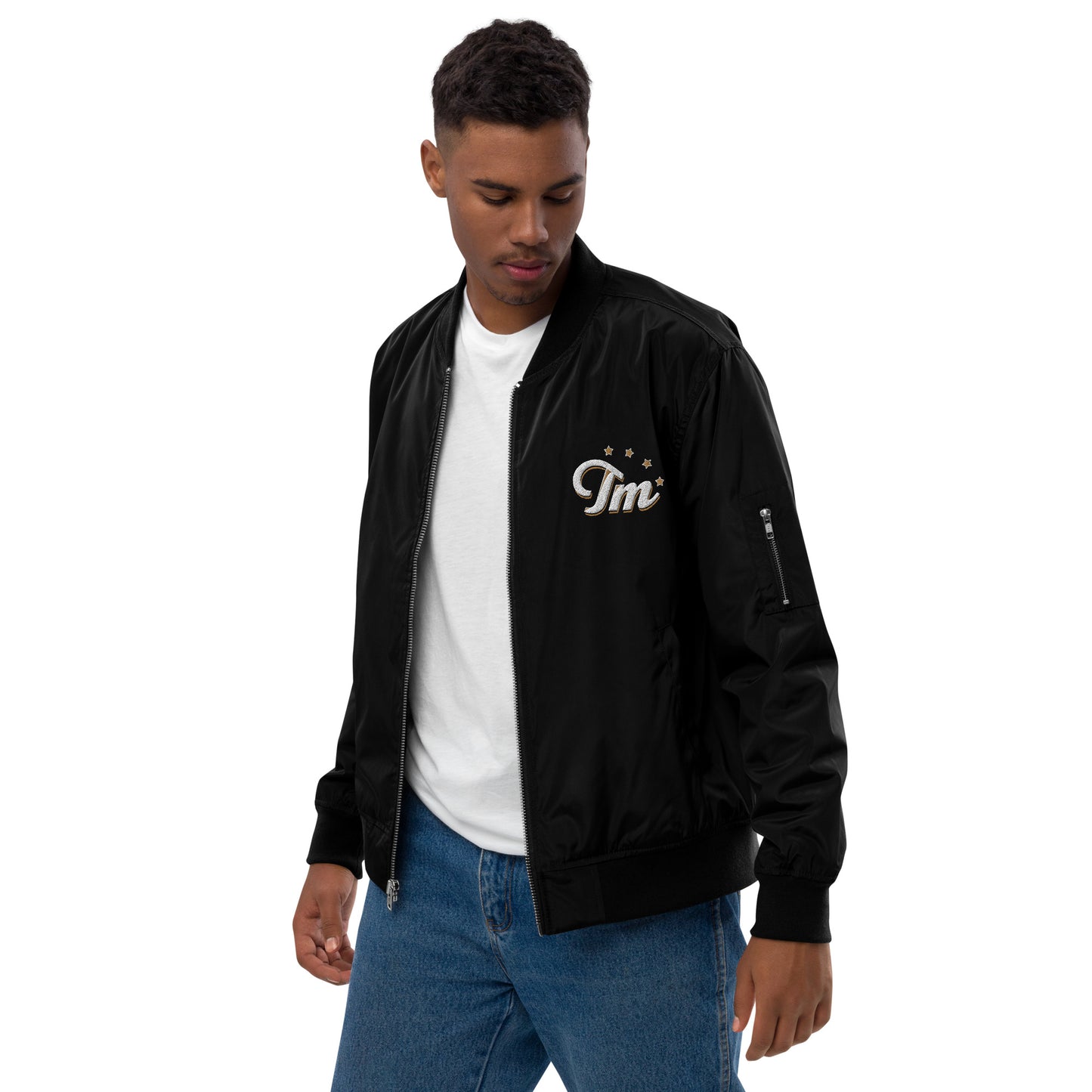 Trademark - Embroidered Premium recycled bomber jacket