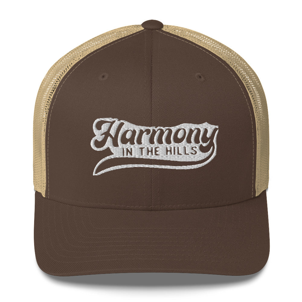 Harmony in the Hills - Embroidered Trucker Cap