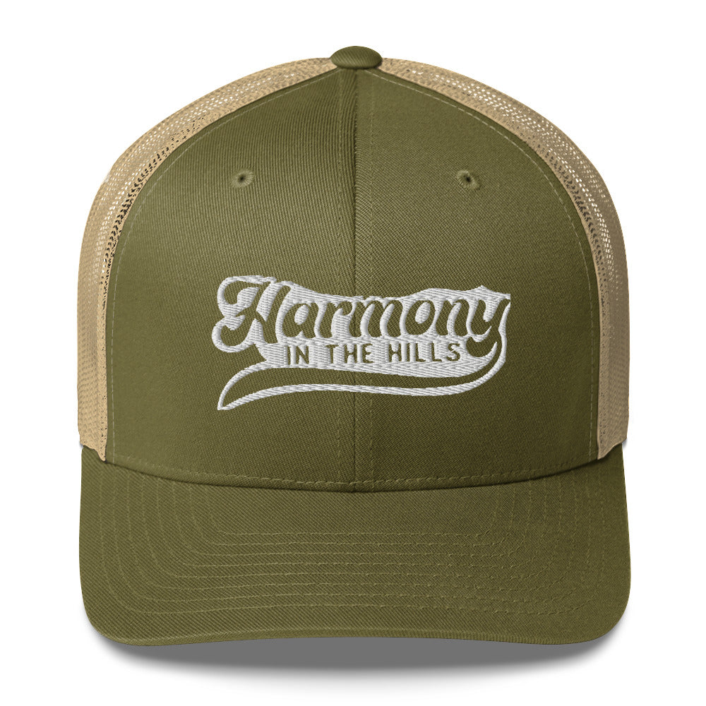 Harmony in the Hills - Embroidered Trucker Cap