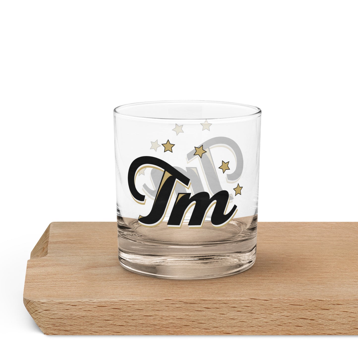 Trademark - Printed Rocks glass