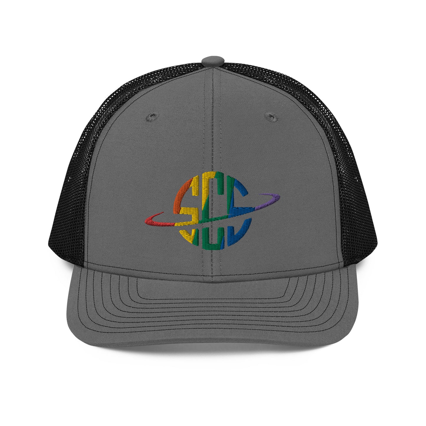 Space City Sound - Rainbow Pride logo - Embroidered Trucker Cap