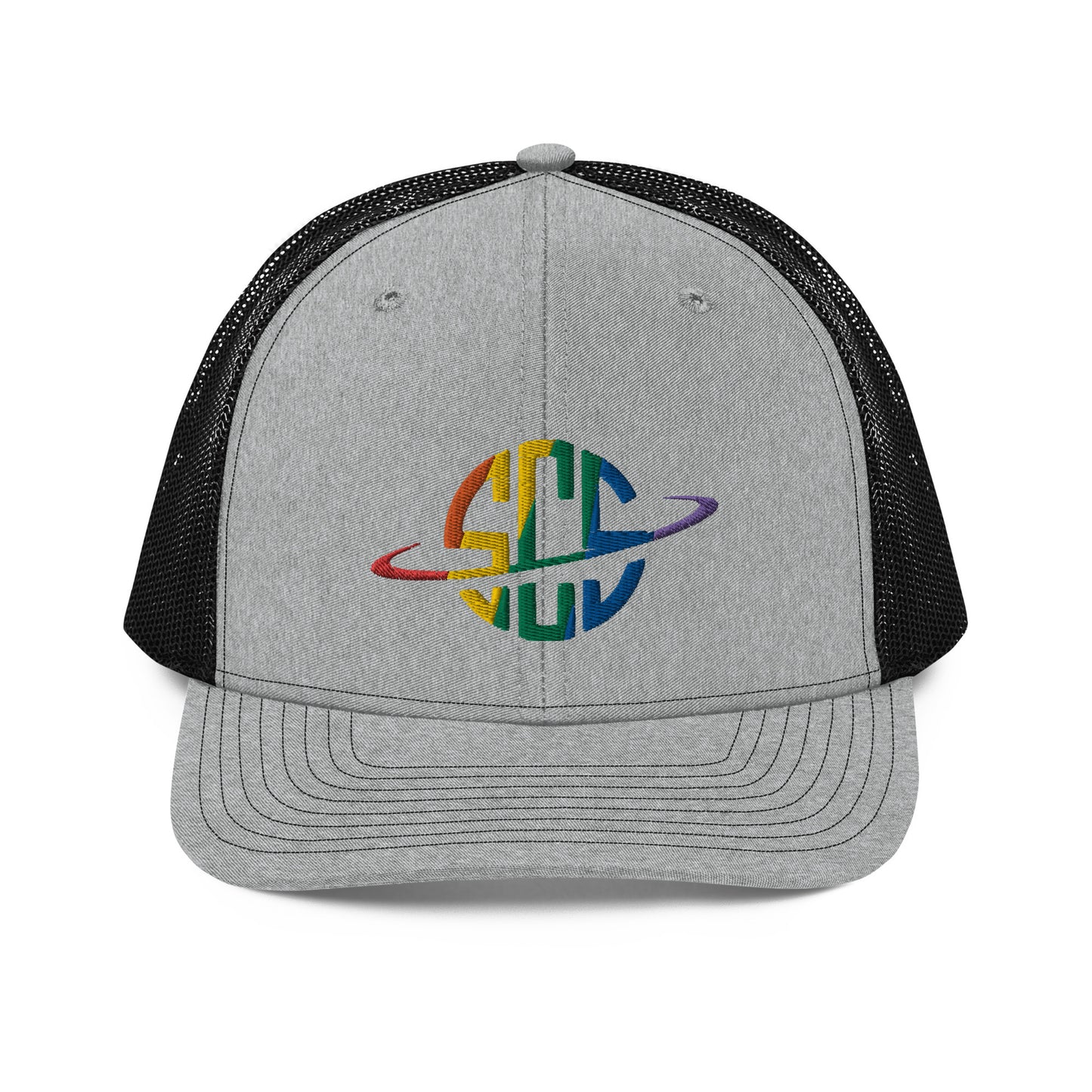 Space City Sound - Rainbow Pride logo - Embroidered Trucker Cap