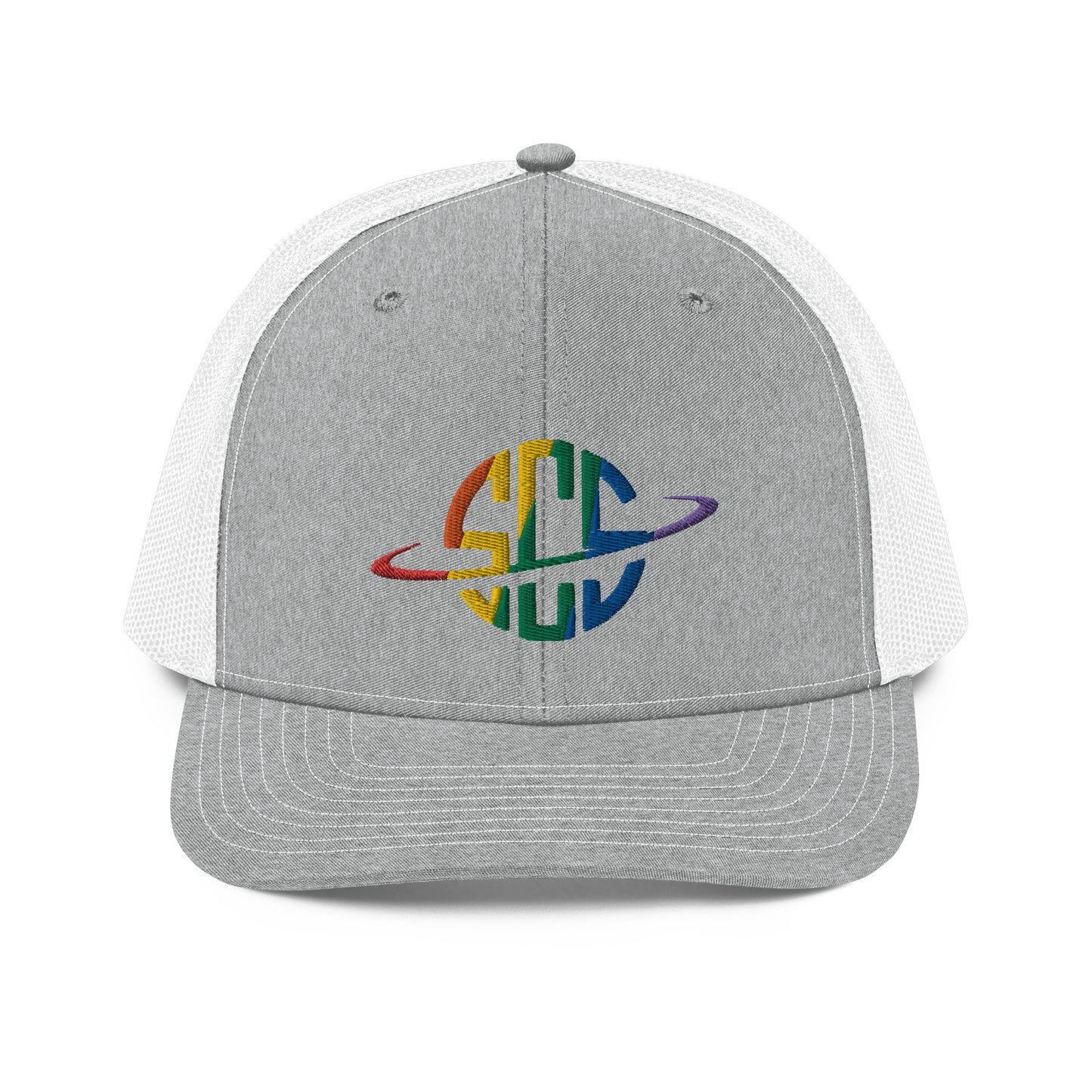 Space City Sound - Rainbow Pride logo - Embroidered Trucker Cap