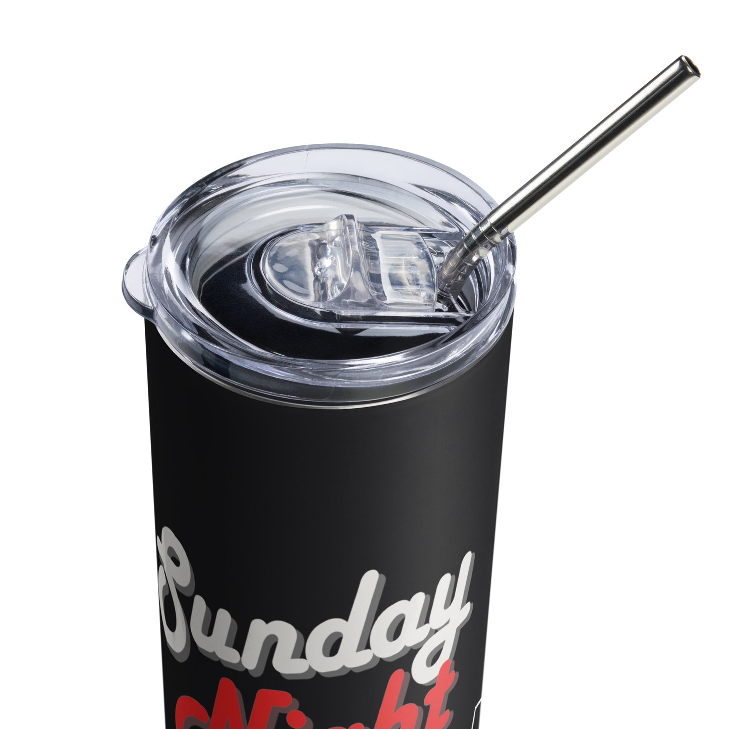 Sunday Night Social - Printed Stainless steel tumbler