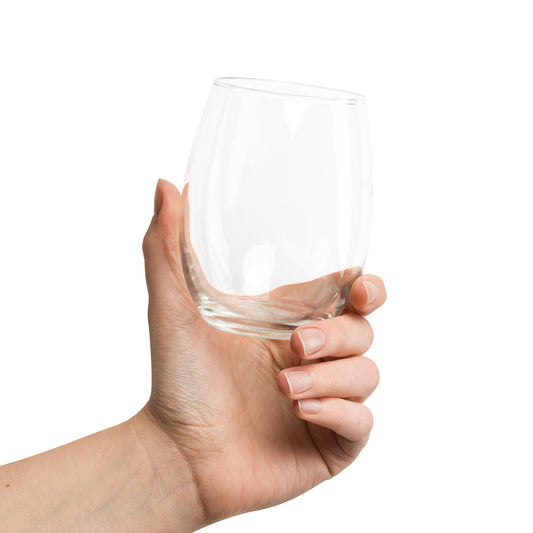 retro-Stemless wine glass