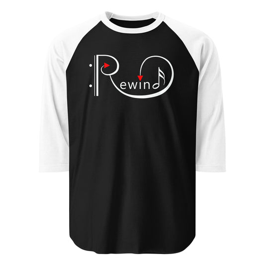 Rewind - Printed 3/4 sleeve raglan shirt