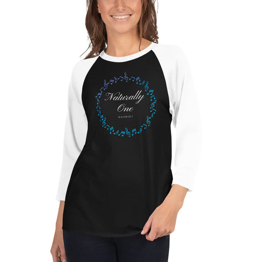 Naturally One - Printed 3/4 sleeve raglan shirt