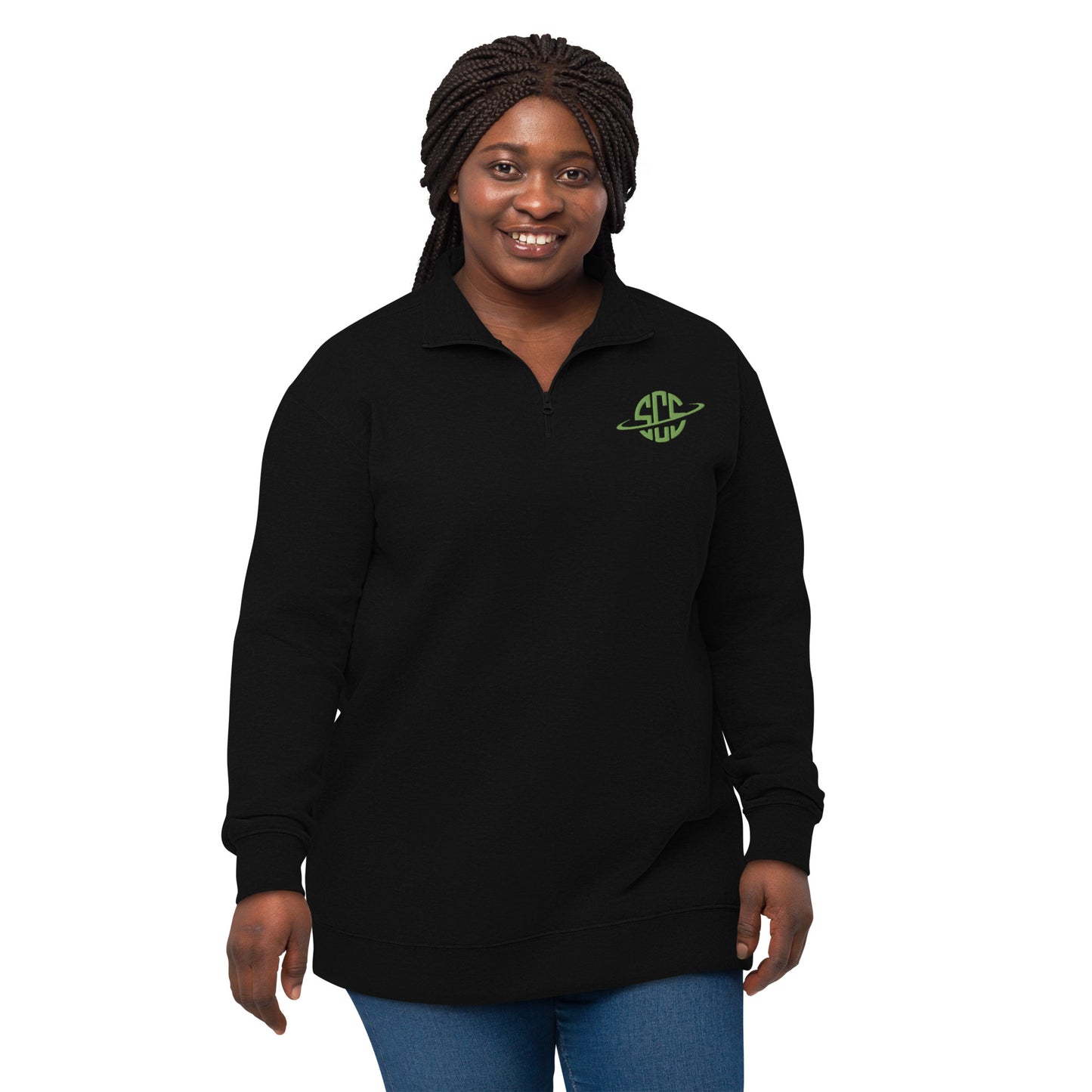 SCS - Embroidered Unisex fleece pullover