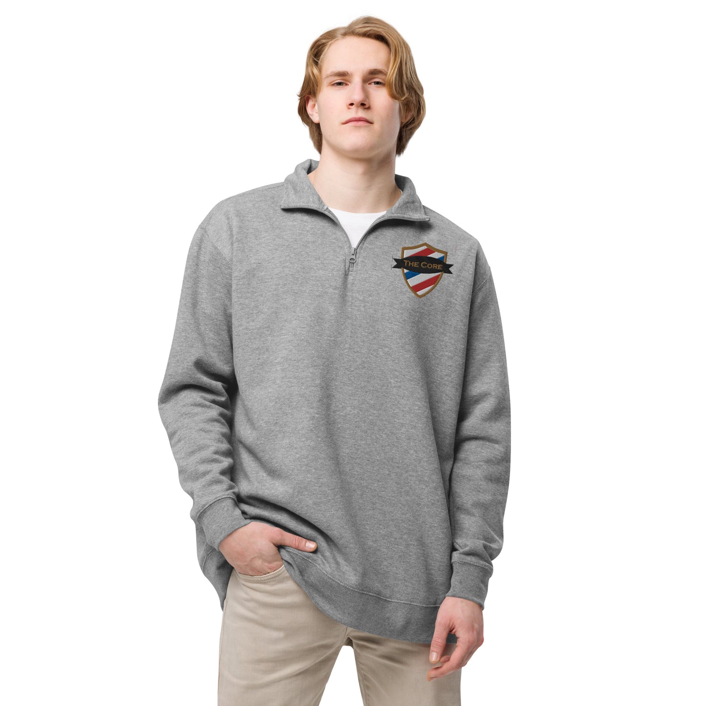 The Core - Embroidered Unisex fleece pullover