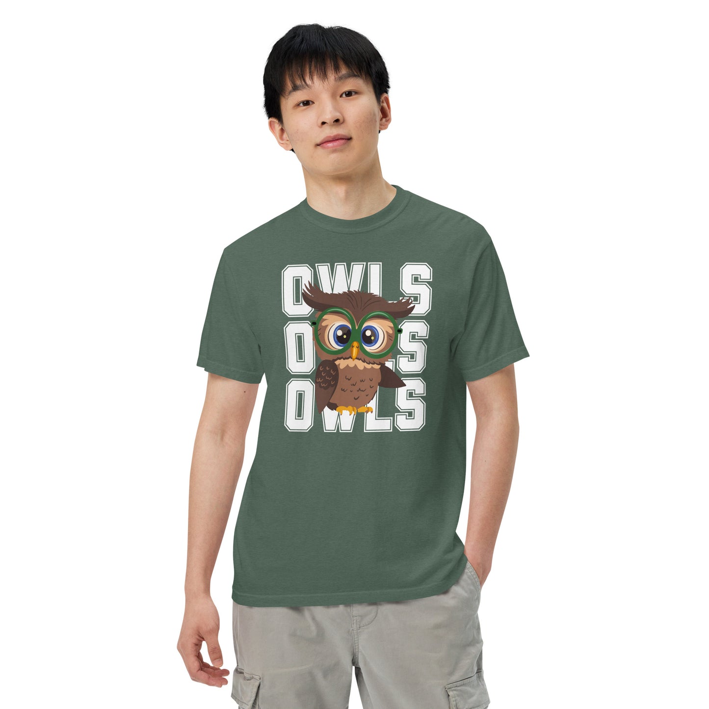 Audubon Owls - Adult Unisex Comfort Colors garment-dyed heavyweight t-shirt