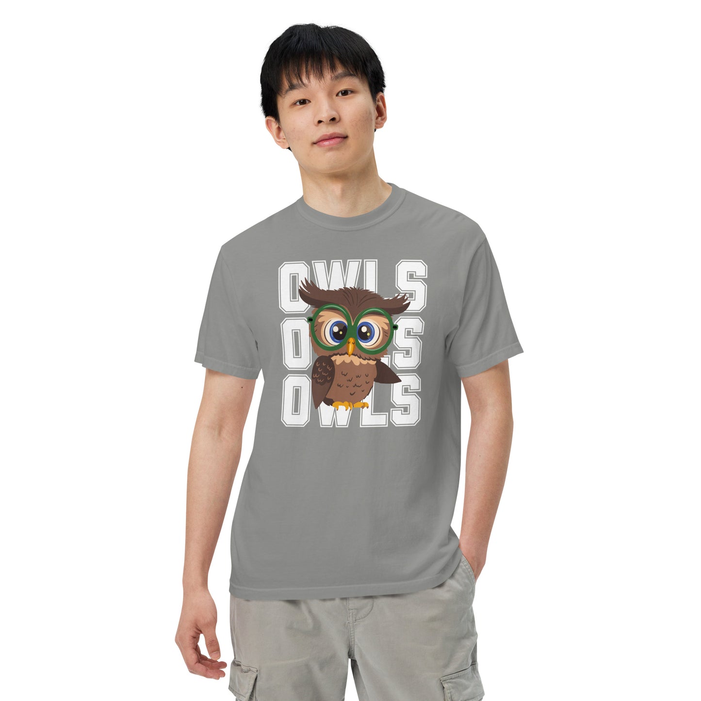 Audubon Owls - Adult Unisex Comfort Colors garment-dyed heavyweight t-shirt