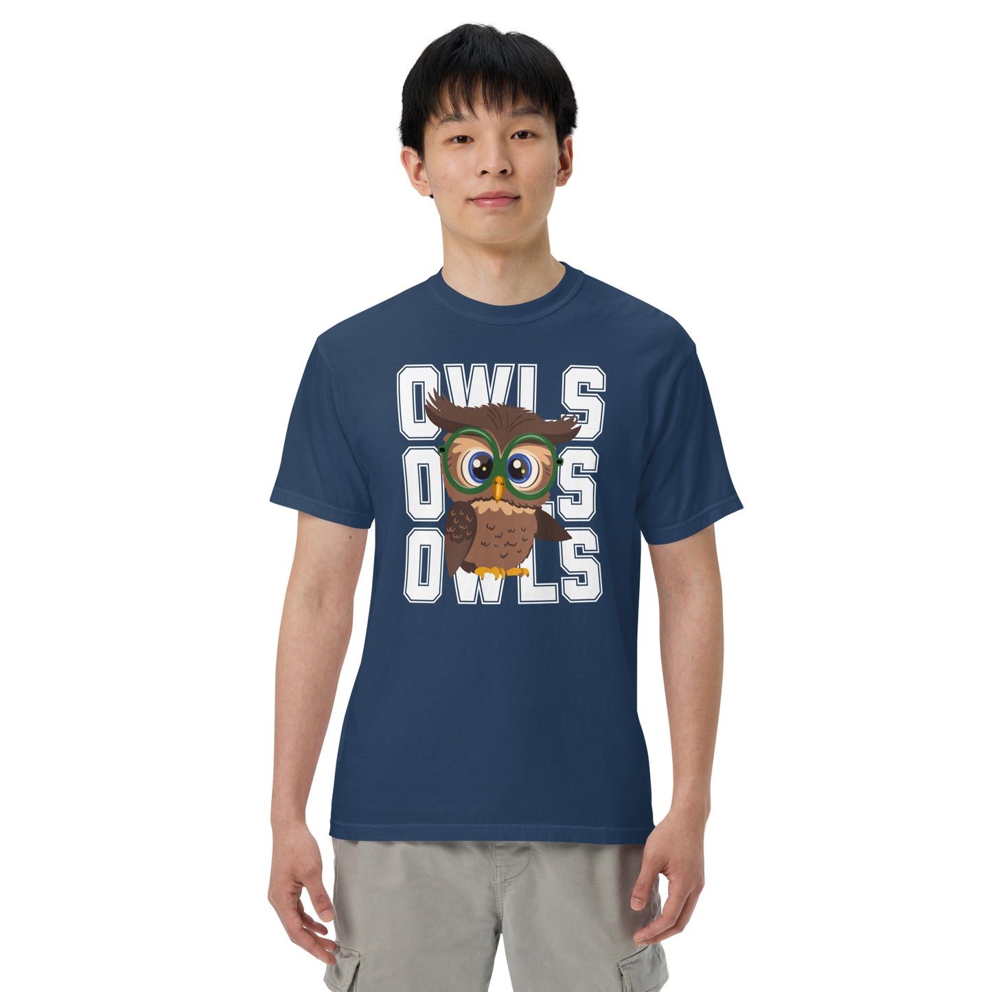 Audubon Owls - Adult Unisex Comfort Colors garment-dyed heavyweight t-shirt