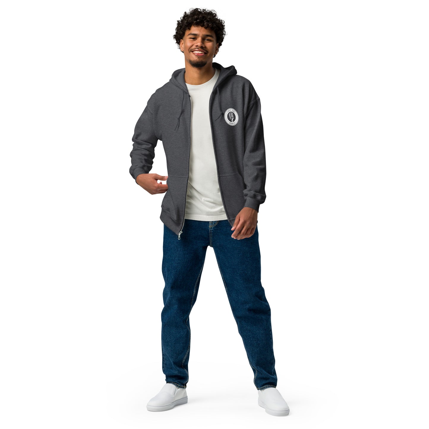 First Take - Printed Unisex heavy blend zip hoodie