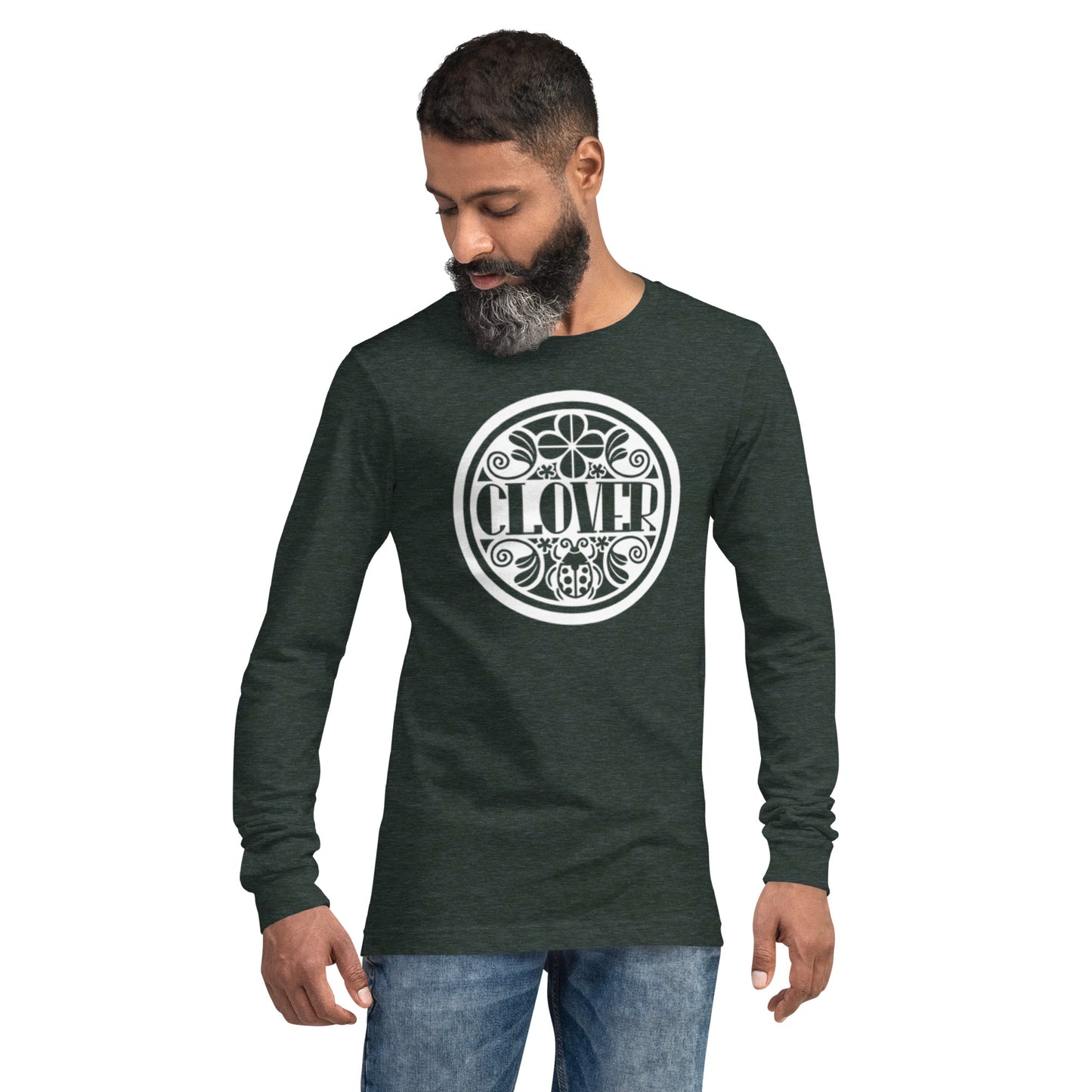 Clover - Printed Unisex Long Sleeve Tee