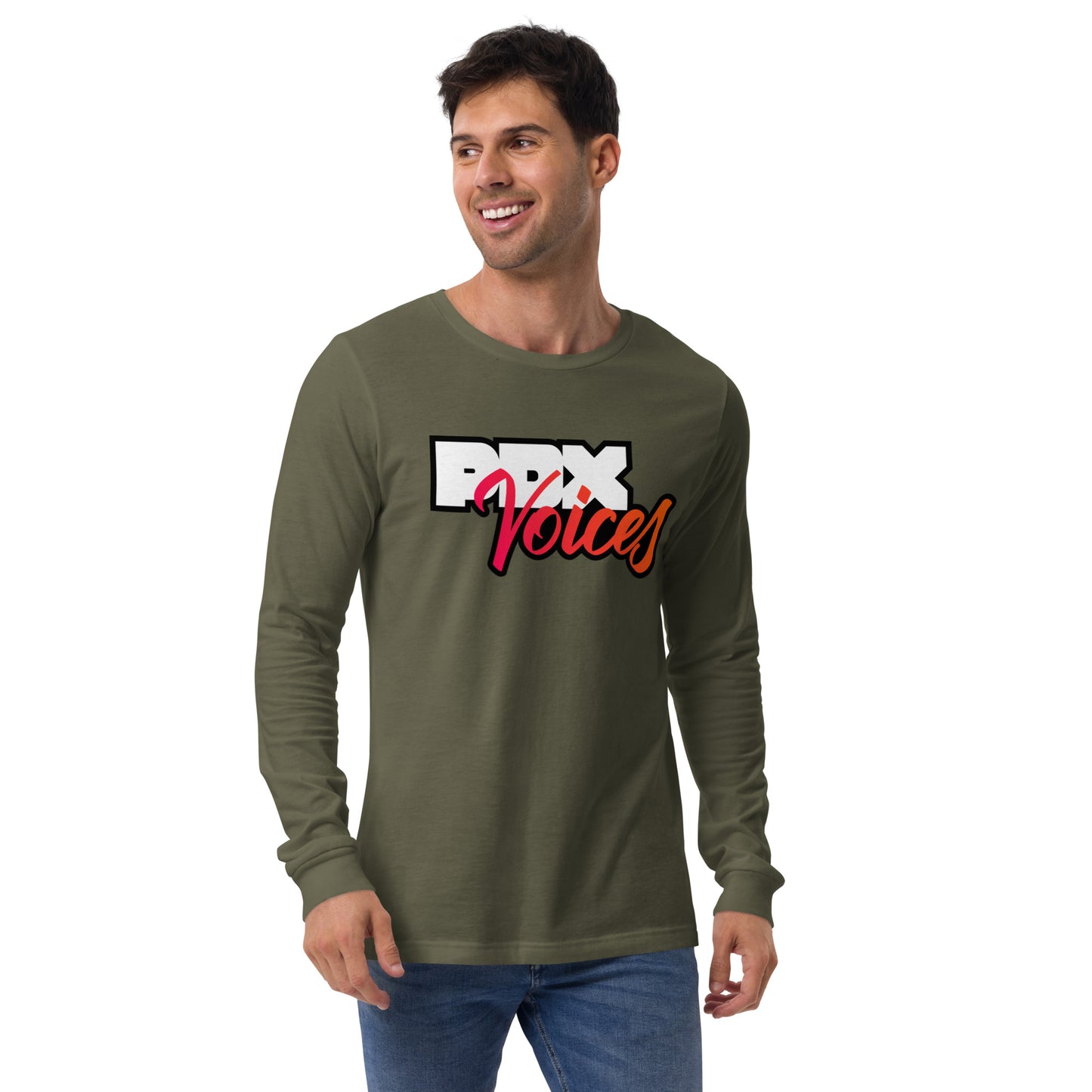 PDX Voices - Printed Unisex Long Sleeve Tee