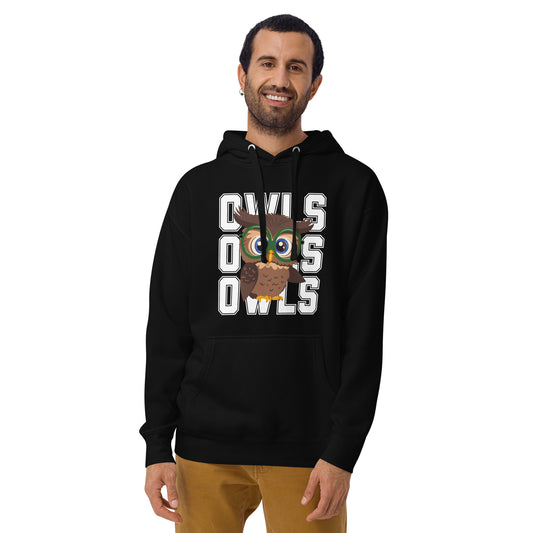 Audubon Owls - Adult Unisex Premium Hoodie