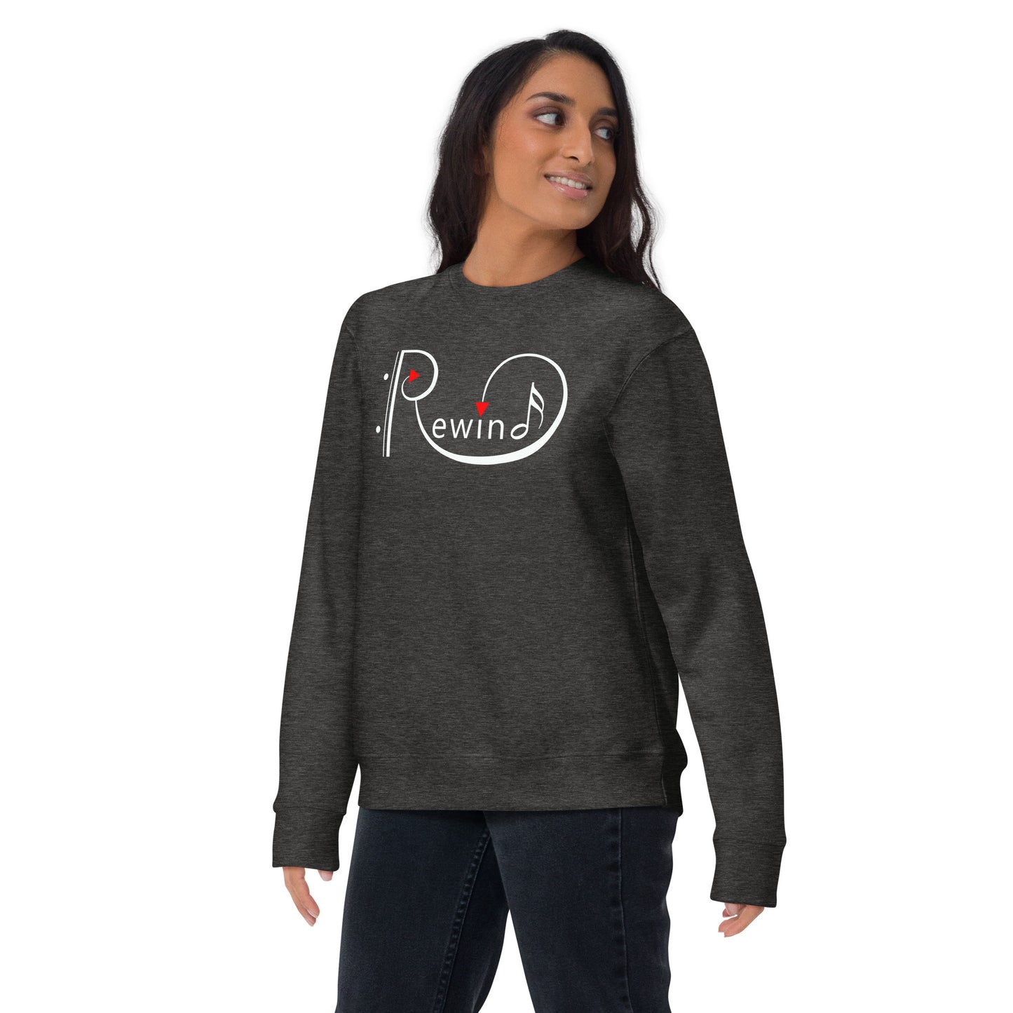 Rewind printed premium Unisex Premium Sweatshirt