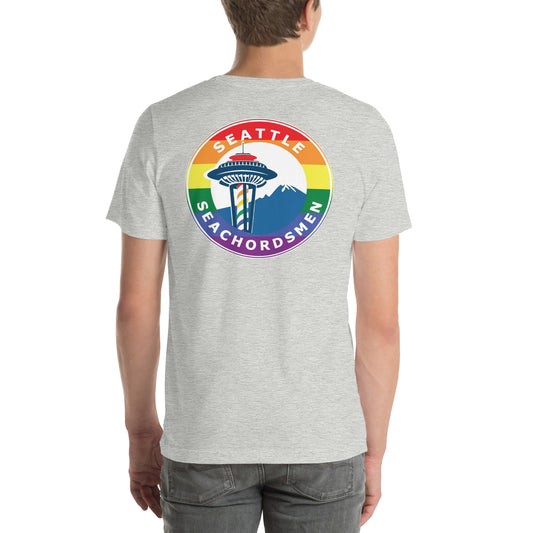 Seattle Seachordsmen - Rainbow Logo - Unisex t-shirt