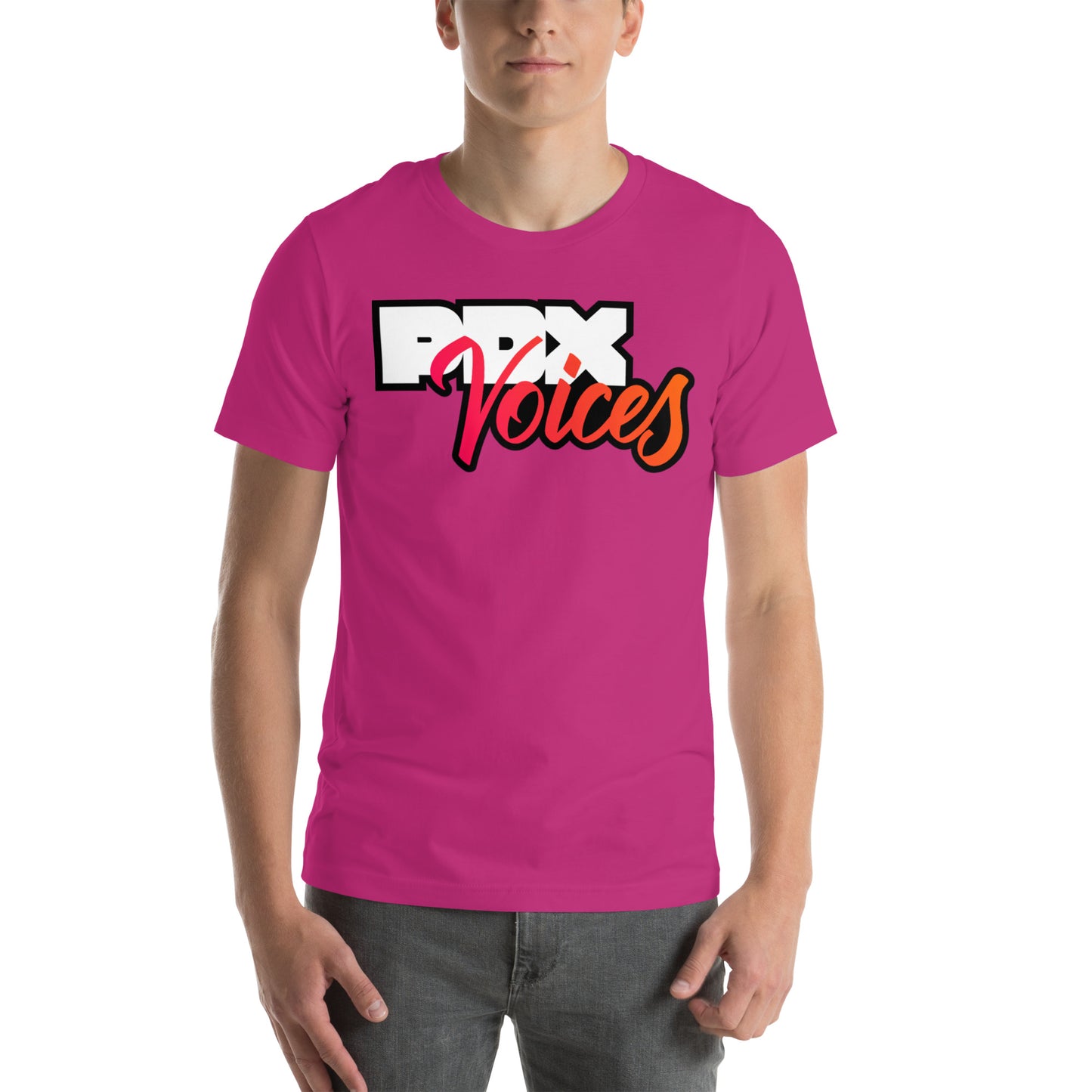 PDX Voices - Printed Unisex t-shirt